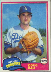 1981 Topps Baseball Cards      174     Doug Rau